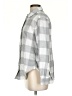Gap 100% Cotton Checkered-gingham Gray Long Sleeve Button-Down Shirt Size S - photo 5