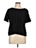 Ann Taylor Black Short Sleeve Top Size L - photo 1