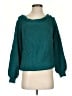 Kirundo Solid Teal Pullover Sweater Size S - photo 1