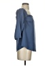 Shilla Blue Long Sleeve Blouse Size S - photo 4
