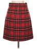 J.Crew Plaid Red Wool Skirt Size 00 - photo 2