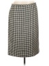 Ann Taylor LOFT Houndstooth Black Wool Skirt Size 12 - photo 1