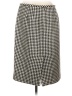 Ann Taylor LOFT Houndstooth Black Wool Skirt Size 12 - photo 2