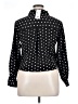 Jon & Anna 100% Polyester Polka Dots Black Long Sleeve Blouse Size XL - photo 2