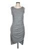 Leith Solid Gray Casual Dress Size L - photo 1
