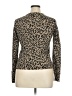 Press Animal Print Brown Tan Cardigan Size XL - photo 2