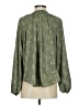 H&M 100% Polyester Green Long Sleeve Blouse Size XS - photo 2