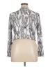 Shein Curve Metallic Graphic Silver 3/4 Sleeve Blouse Size 14 Plus (1) - photo 2