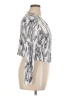 Shein Curve Metallic Graphic Silver 3/4 Sleeve Blouse Size 14 Plus (1) - photo 4
