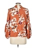 Code 100% Polyester Orange Burgundy 3/4 Sleeve Blouse Size 12 - photo 2