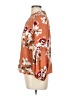 Code 100% Polyester Orange Burgundy 3/4 Sleeve Blouse Size 12 - photo 5