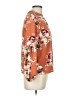 Code 100% Polyester Orange Burgundy 3/4 Sleeve Blouse Size 12 - photo 4