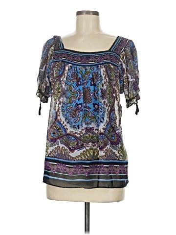 Nicole by Nicole Miller Short Sleeve Blouse (view 1)