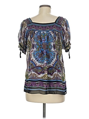 Nicole by Nicole Miller Short Sleeve Blouse (view 2)