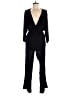 Ella Moss Solid Black Jumpsuit Size L - photo 1