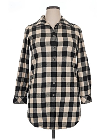 BEANPOLE 3/4 Sleeve Button-Down Shirt (view 1)
