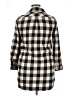 BEANPOLE Checkered-gingham Black 3/4 Sleeve Button-Down Shirt Size 16 (estimated) - photo 2