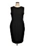 BOSS by HUGO BOSS Solid Black Cocktail Dress Size 14 - photo 1