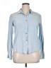 Free Kisses Blue Long Sleeve Button-Down Shirt Size XL - photo 1