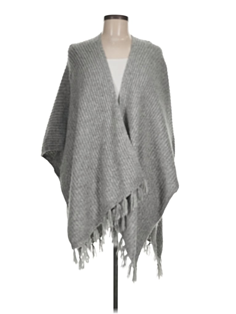 Pre-owned American Eagle Outfitters Poncho In Gray