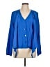 Unbranded Blue Long Sleeve Blouse Size L (estimated) - photo 1