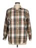 Alfred Dunner Plaid Brown Long Sleeve Blouse Size 14 - photo 1