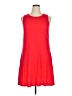 Unbranded Solid Red Casual Dress Size XL - photo 1