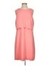 Ann Taylor LOFT 100% Polyester Solid Pink Casual Dress Size S - photo 1