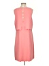 Ann Taylor LOFT 100% Polyester Solid Pink Casual Dress Size S - photo 2