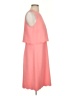 Ann Taylor LOFT 100% Polyester Solid Pink Casual Dress Size S - photo 4