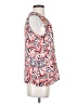 Etcetera 100% Polyester Red Sleeveless Blouse Size 0 - photo 4
