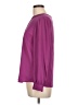 Ann Taylor 100% Polyester Purple Long Sleeve Blouse Size L (petite) - photo 5
