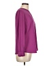 Ann Taylor 100% Polyester Purple Long Sleeve Blouse Size L (petite) - photo 4
