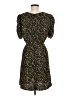a loves a 100% Polyester Animal Print Black Casual Dress Size M - photo 2