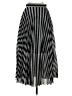 Beulah Style 100% Polyester Chevron-herringbone Silver Casual Skirt Size S - photo 2