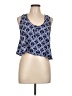 Painted Threads 100% Polyester Blue Sleeveless Blouse Size L - photo 1