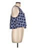 Painted Threads 100% Polyester Blue Sleeveless Blouse Size L - photo 4