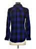 Rails 100% Rayon Plaid Blue Long Sleeve Button-Down Shirt Size XS - photo 2