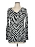 Apt. 9 Animal Print Silver Cardigan Size M - photo 1
