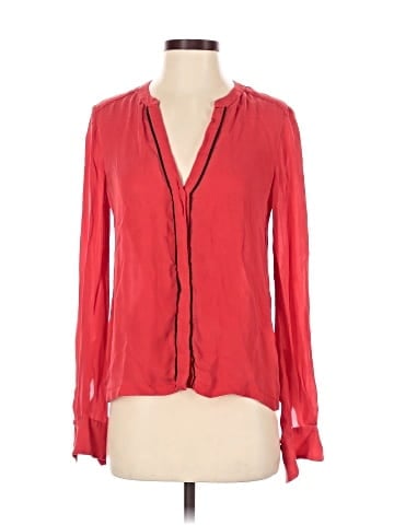 A.L.C. Long Sleeve Silk Top (view 1)