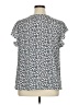 Shein Curve Blue Short Sleeve Blouse Size 14 Plus (1) - photo 2