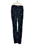 Script Floral Blue Casual Pants Size 26 waist - photo 1