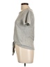 Pink Rose Gray Short Sleeve Top Size L - photo 5
