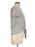 Pink Rose Gray Short Sleeve Top Size L - photo 4