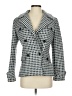 Etcetera Houndstooth Gray Wool Blazer Size 4 - photo 1
