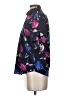 Banana Republic 100% Polyester Floral Black Blue Short Sleeve Blouse Size XS - photo 5