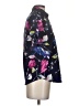 Banana Republic 100% Polyester Floral Black Blue Short Sleeve Blouse Size XS - photo 4