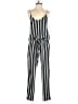 Mason 100% Silk Stripes Black Jumpsuit Size 4 - photo 1