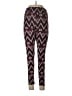 Faded Glory Print Burgundy Leggings Size L - photo 1