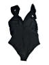 Unbranded Solid Black One Piece Swimsuit Size L - photo 2
